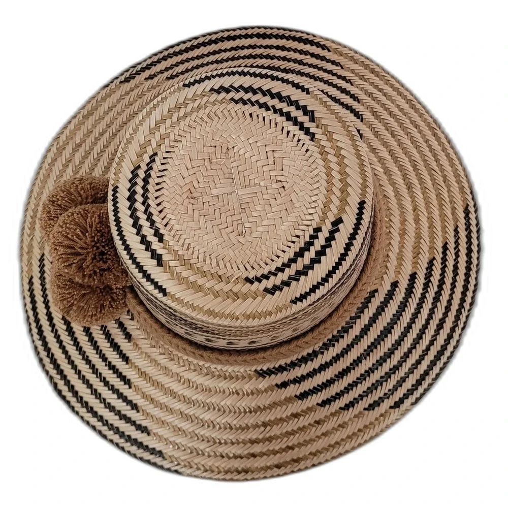 NWT Wuitusu Blake Handmade Wayuu Straw Hat | Summer‎ Hat | Boho Hat | Sun Hat